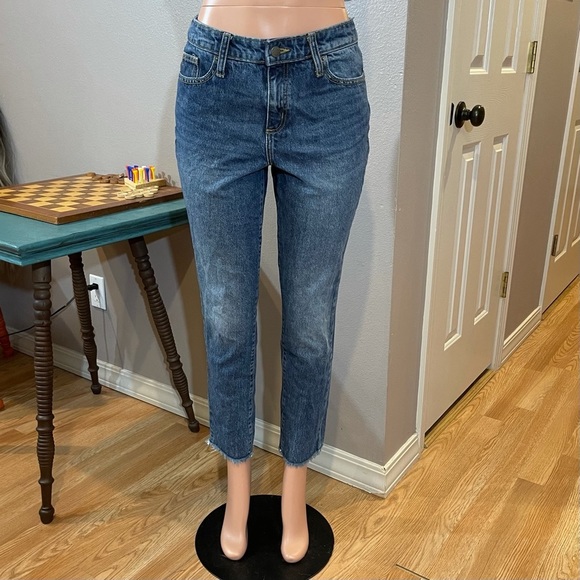 Universal Thread Denim - Cropped fringe denim jeans